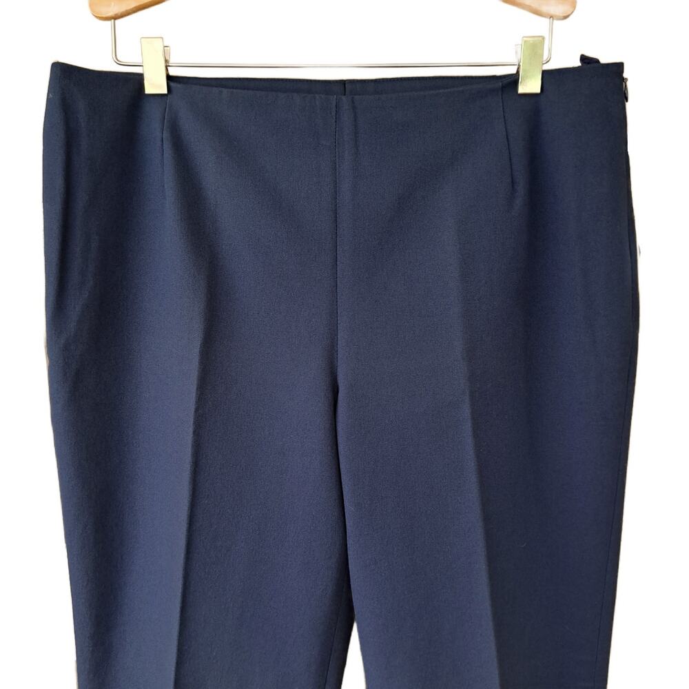 LAFAYETTE 148 Jodhpur Cloth Cropped Pants Size 10 Ink Blue MSRP $489 - Picture 10 of 13